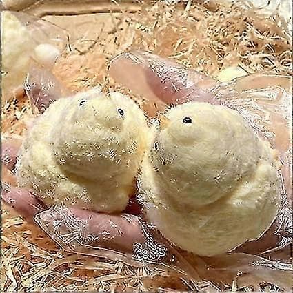Kylling Squishy Legetøj, Håndlavede Taba Squishy Legetøj, Ultra Blød Kyllingeformet Klemme Legetøj, Fluffy Kyllingeformet Sensorisk Legetøj, Squishy Legetøj til Lindring af S 3pcs