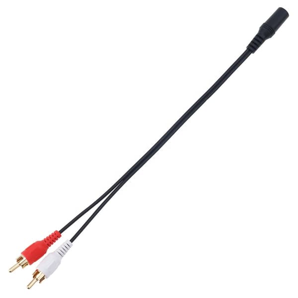 Premium RCA lydjackkabel Y-adapter splitter 1 hunn til 2 hann plugg kvalitet