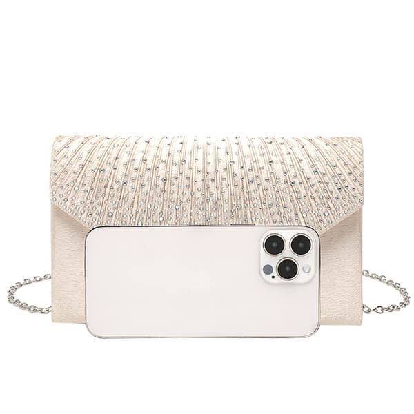 Clutch og håndtasker Clutch til fest Crossbody-tasker sølv silver