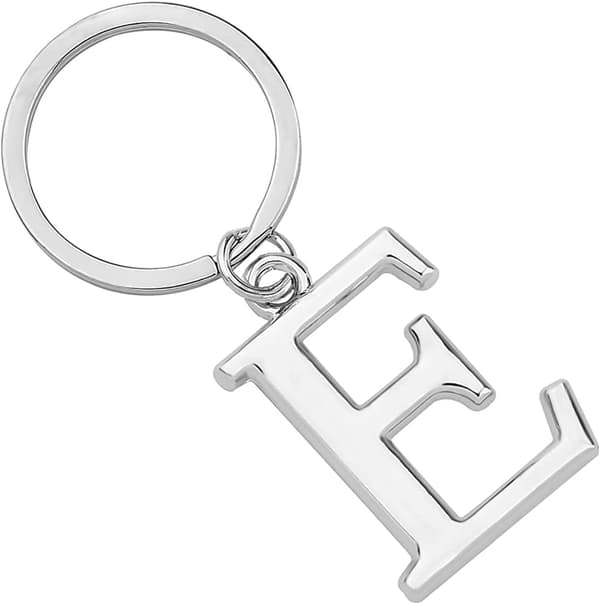Nyckelring Bokstav - Initial Alfabet Nyckelring (E)