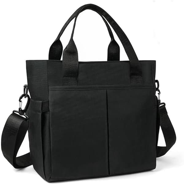 Changing Bag Backpack for Mom and Dad - Black 28x26x14cm Multifunctional Travel Organizer with Adjustable Strap