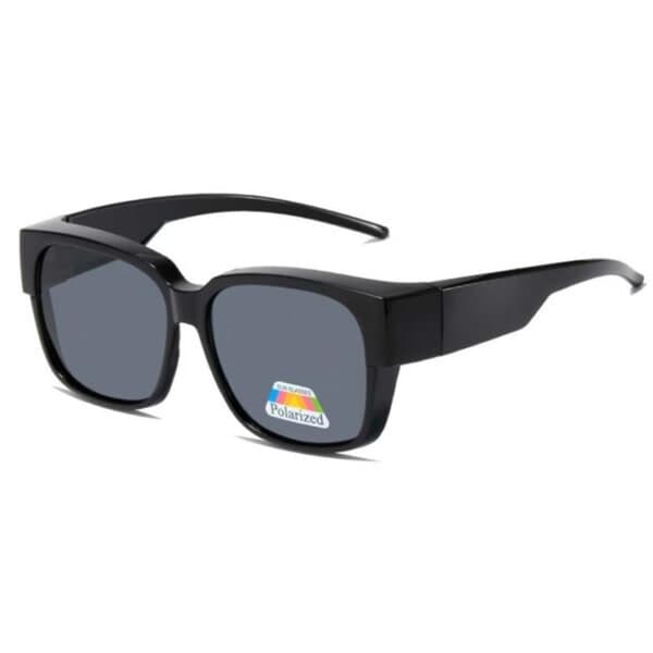 Sunglasses Suncovers for over glasses Polarized Black