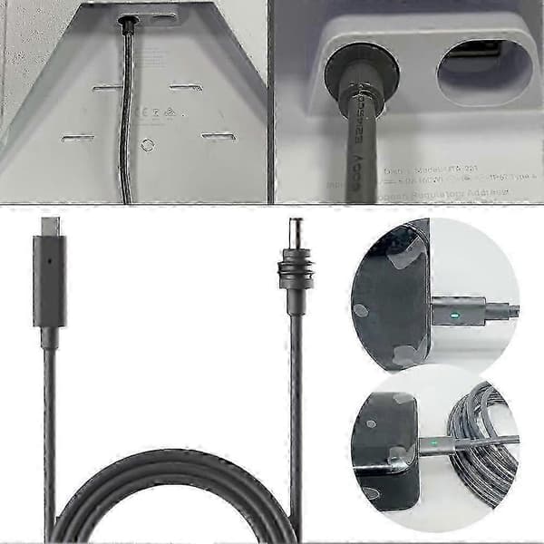 STARLINK Mini USB-C til DC strømkabel 100W med flerfargede lys 3m
