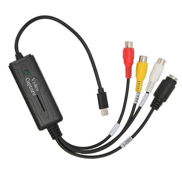 Type C lyd- og videooptagelseskort RCA til USB-konverteradapter til Vista XP til OS X til Windows 10 8.1 8 7