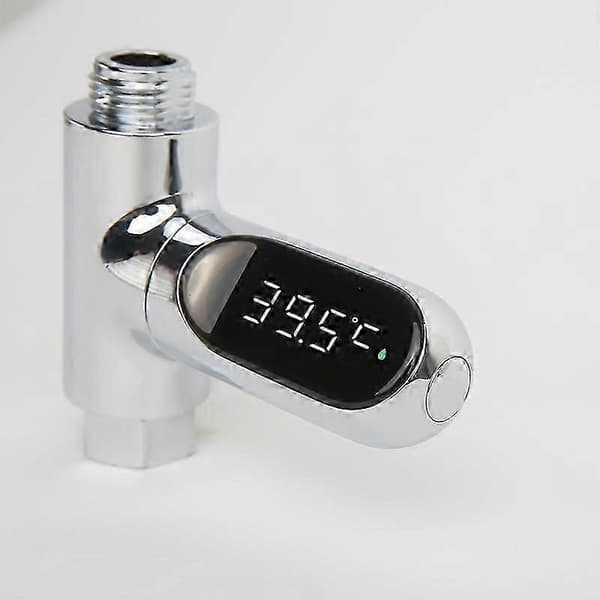Duschtermometer, LED Digital Duschtemperaturdisplay, Fahrenheit-display, 360 roterande skärm