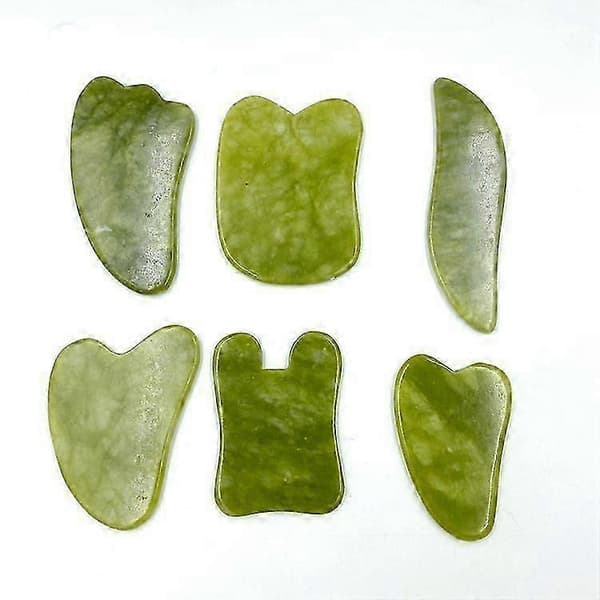 Gua Sha Massagesten Jade Grön 10.3X5.5cm