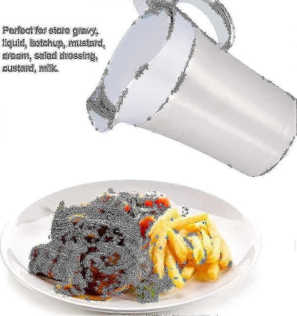 Dobbeltisoleret sovsekande i rustfrit stål med hængslet låg 750 ml