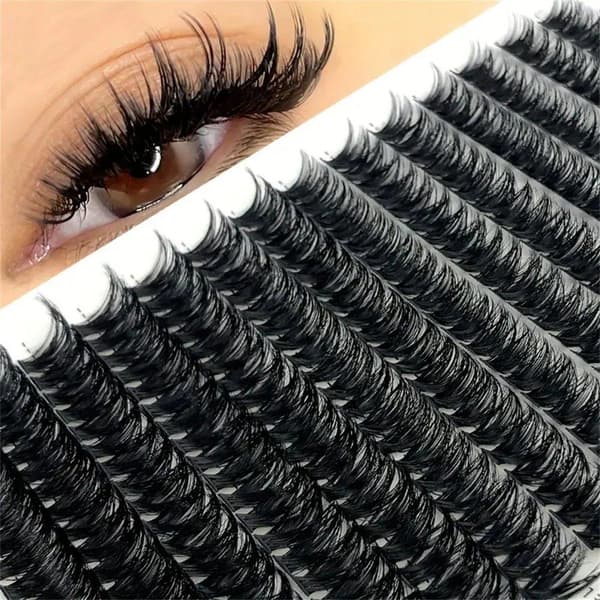 Single Lashes / False Eyelashes / Eyelashes - 8-16 mm Svart black