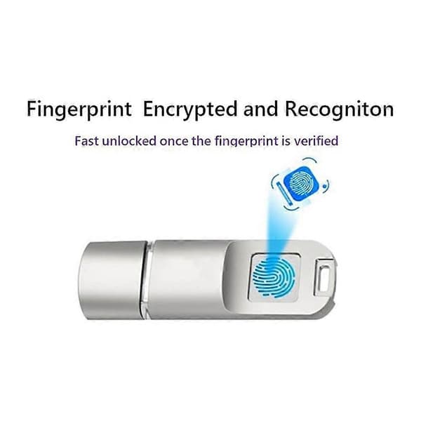 USB-fingeravtryck USB-minne 64G Exakt identifiering Sekretesshantering