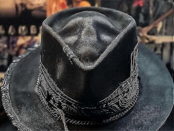 Western Skull Hat til Mænd Punk Stil Cowboy Mode Tilbehør