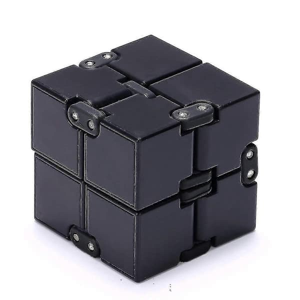 2x2x2 Infinity Fidget Cube -lelu (musta)