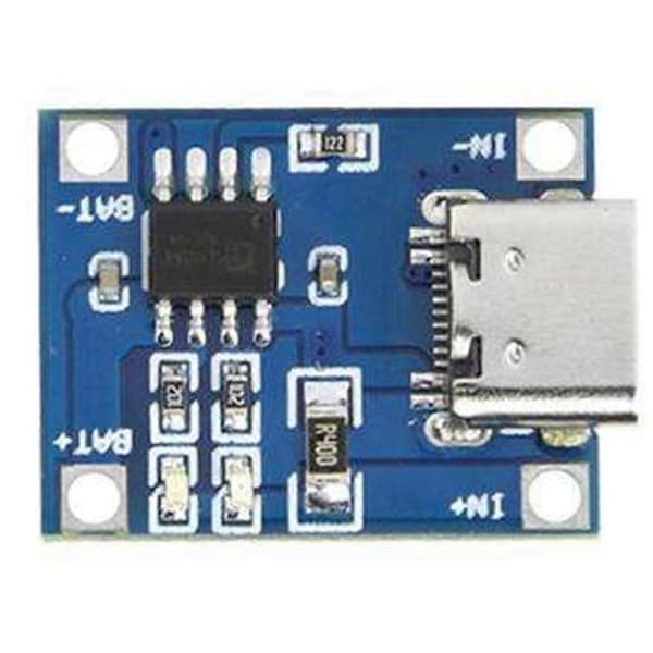 TP4056 5V 1A 18650 Litiumbatteriladermodul, Type-C ladebrett med beskyttelse, Dual Function Power PCB 10 STK