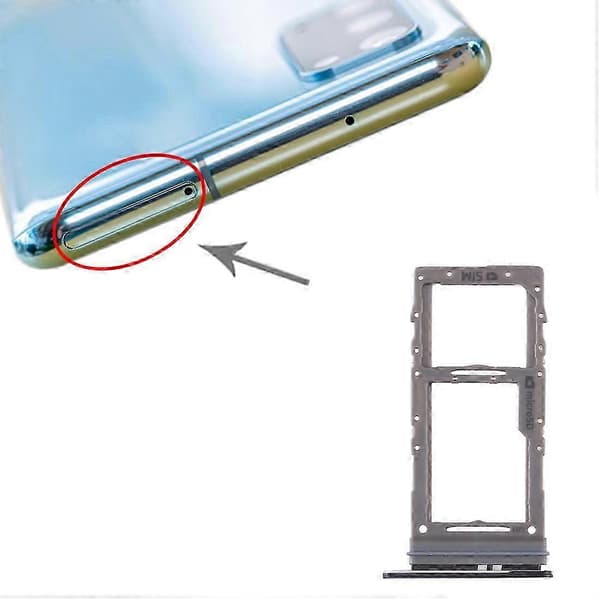 Til Samsung Galaxy S20 SIM-kortbakke + Micro SD-kortbakke (sort) 26s