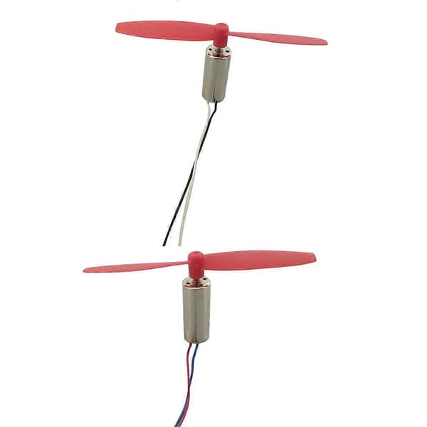 7.4V 8520 8.5x20mm Mini Børstet Kjerneløs Motor med Propeller for DIY Quadcopter