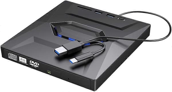 Praktisk och vacker extern DVD CD-brännare CD- och DVD-spelare Typ C/USB3.0 extern DVD CD-enhet för PC Laptop Windows