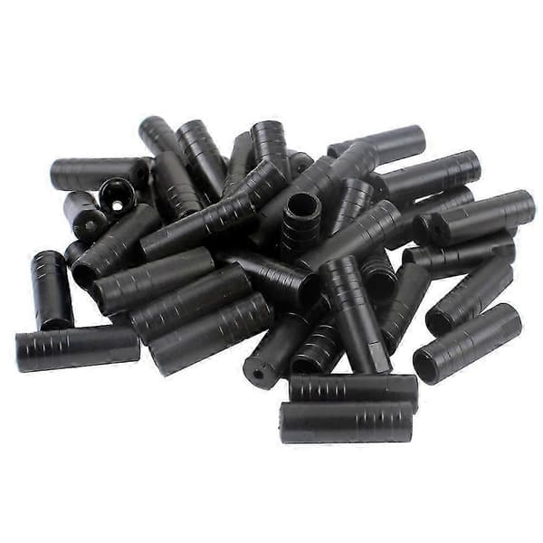 Sett med 50 bremsehetter, plast, svart 26s