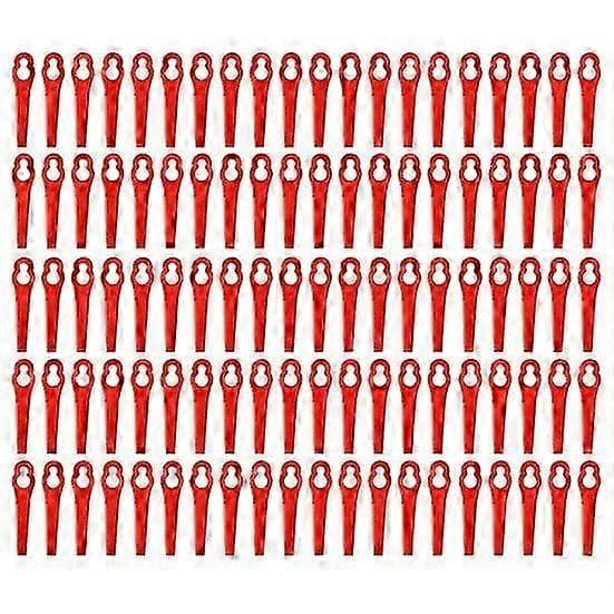 100 stk. hagearbeid plast gressklipper kutterblad trimmer kniv tilbehør