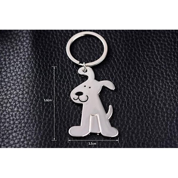 Hundnyckelring - Silver