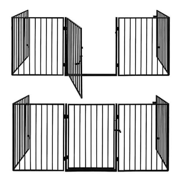 Fireplace Guard - Adjustable Safety Gate Svart black