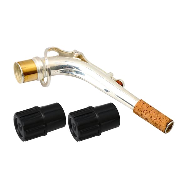 3 x Eb altsaxofon udskiftning 2,45 cm dia bøjet hals med endepropper
