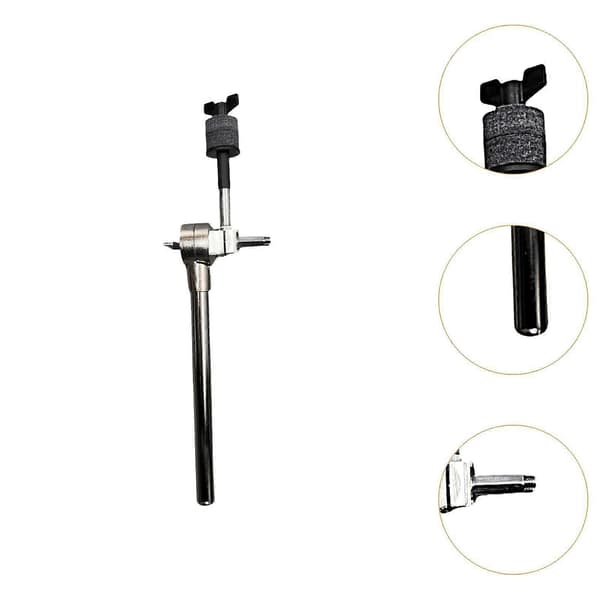 Cymbal Boom Arm Holder for Drum Set Metal Adjustable Angle Sturdy Attachment