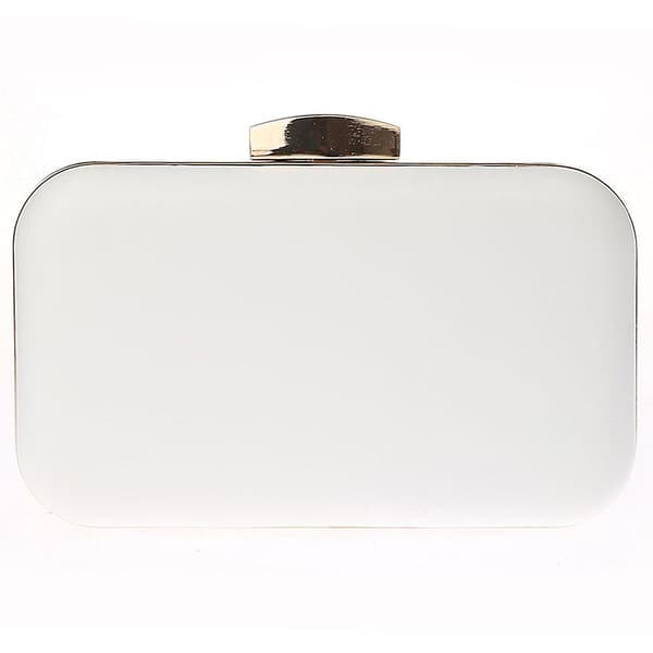 Kaxidy Blommig Clutch Aftonväska Bröllopsväskor Party Clutches för Kvinnor White
