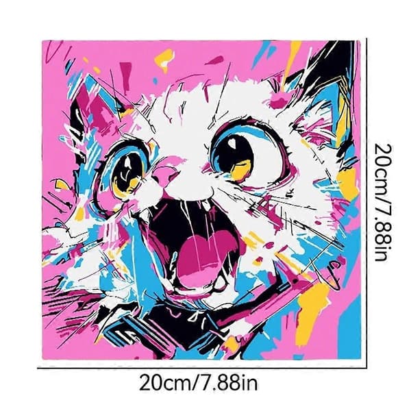 20*20 cm digital oliemaleri DIY lærred til børn A540 20x20 cm