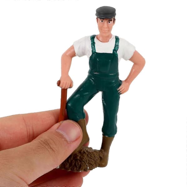 Bondkaraktärsfigur Miniatyr Bondemodell för Lekbruk 2st
