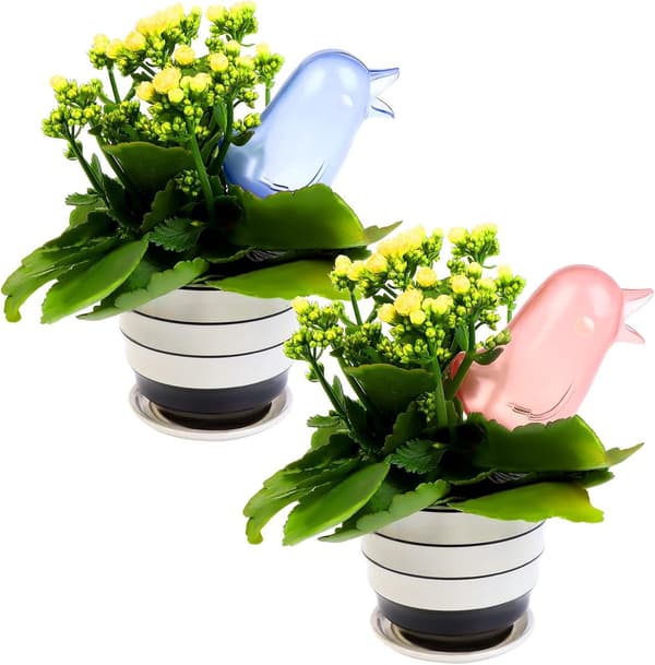 Vanndryppere - 2 stk - Drypper fugl - Dryppsystem planter - Vanningssystem potteplanter - Dryppsystem -