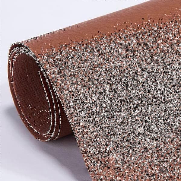 Læderreparationslap selvklæbende til sofa- og møbelridser Brown 50cm*100cm