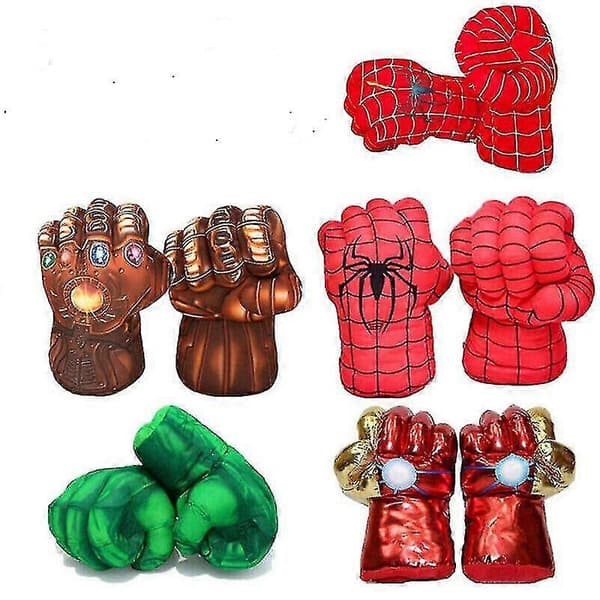 Superhjältehandskar Hulk Händer Spiderman Ironman Boxningshandskar Nävar Presenter-E Spider-Man 2