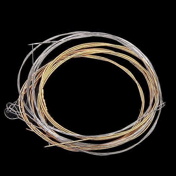 8 Strenger for Mandolin Loop End Strenger Messingviklet G D A E Måler Høy Kvalitet