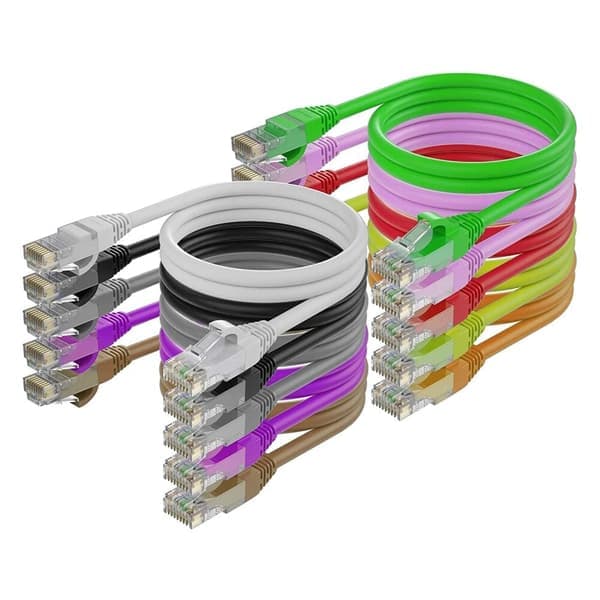 Netværkskabel (10cm til 100m) RJ45 UTP (hub/switch/router) 1 meter