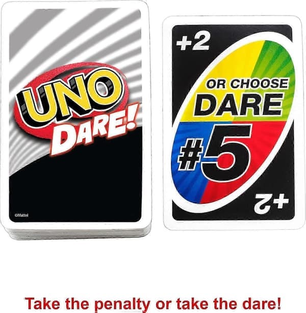 2025 Latest Model UNO Dare Card Game for Families & Parties With Challenging & Crazy Missions
