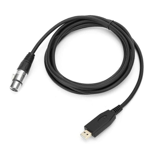 Professionel USB han til XLR hun mikrofonforbindelseskabel USB mikrofonkabel tilbehør 200 cm