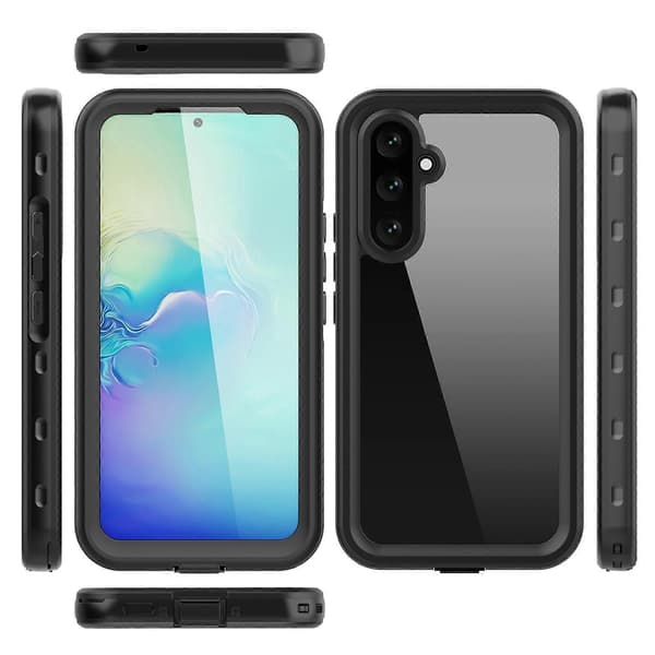 For Samsung Galaxy A54 5G RedPepper Transparent Prikkete Støtsikker Vanntett PC + TPU Mobilskall