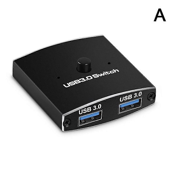 USB 3.0 AB Switch Selector 5 Gbps Dataöverföring Skrivardelningsadapter with 2cable