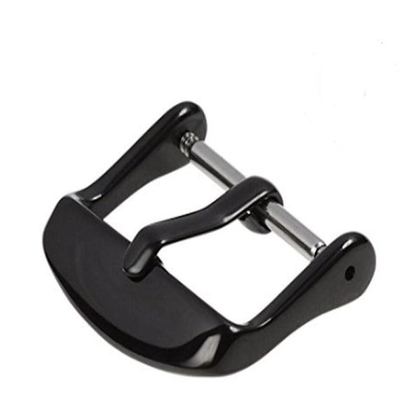 Sort spænde til urrem Sort Black 16mm