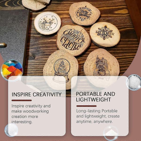 Træbrændingspen - DIY Kreativ Markør til Træ og Papir, 3-pak, Nem at Bruge, Holdbart Design