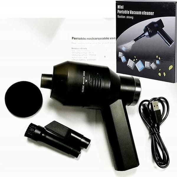 Mini Keyboard Vacuum Cleaner Car Interior Cleaning Cordless USB Vacuum Cleaner