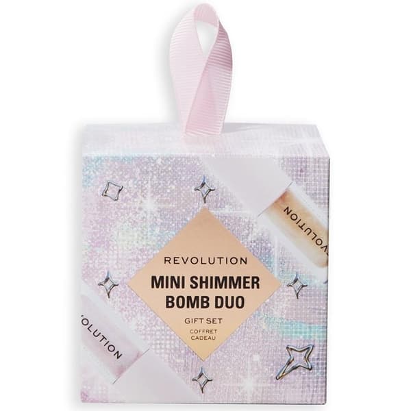 Makeup Revolution Mini Shimmer Bomb Duo Presentförpackning Rosa pink