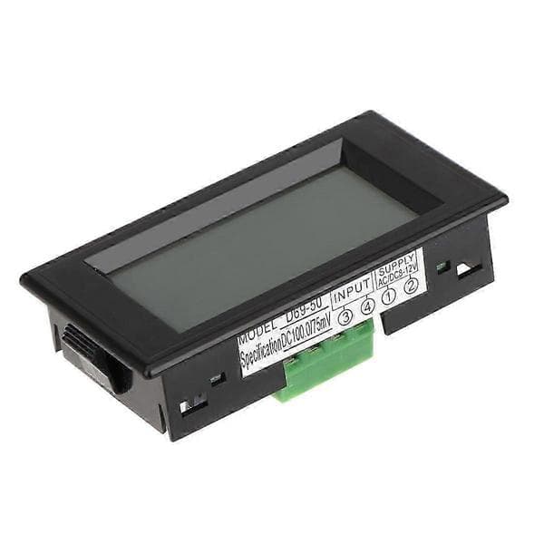 Lcd Dc 100a Digital Display Led Panel Amperemeter/ Ampere Mätare Med 100a/75mv Shuntmotstånd