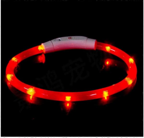Visio-Pet lysande halsband, 40 cm, orange