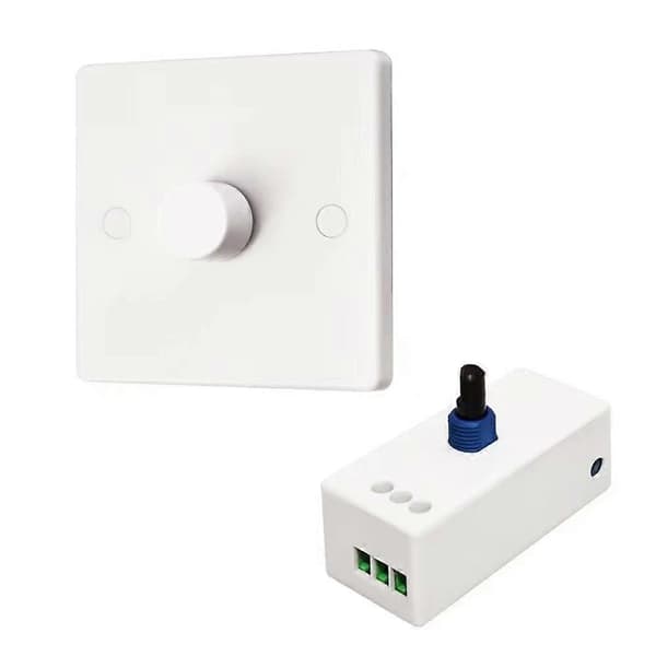 12V-24V LED Dimmerbrytare Tryck PÅ/AV Roterande Kontroll Dimmerbrytare Hög