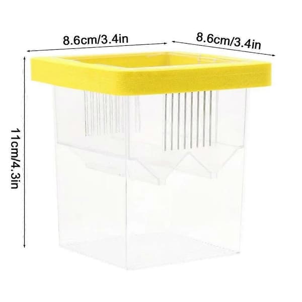 Akvarium Inkubator Flydende Isolationsboks Til Yngel yellow