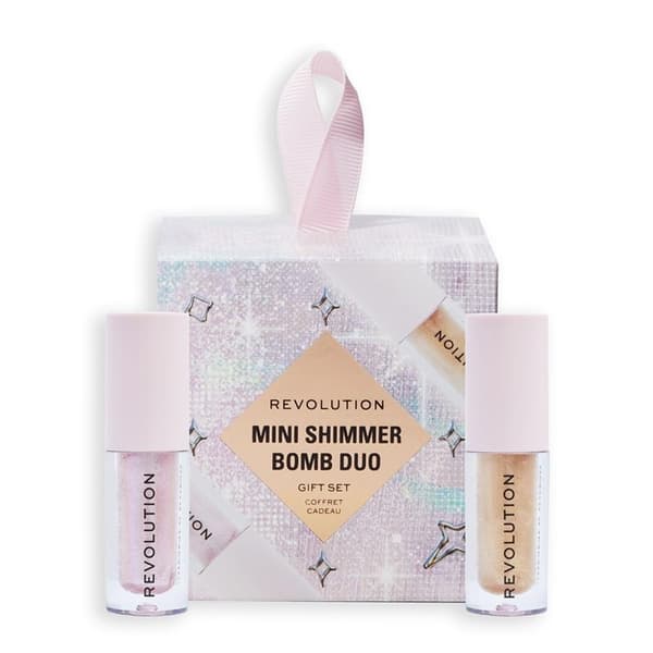 Makeup Revolution Mini Shimmer Bomb Duo Presentförpackning Rosa pink