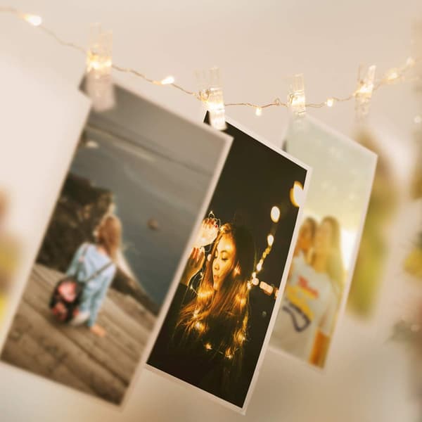 Photo String Lights, 100 LED 10M Photo String Lights with 50 Clips