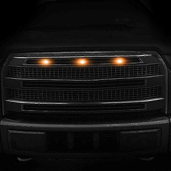 3 stk Eksterne Amber LED-lys Dekorasjon, LED Frontgrill Lys