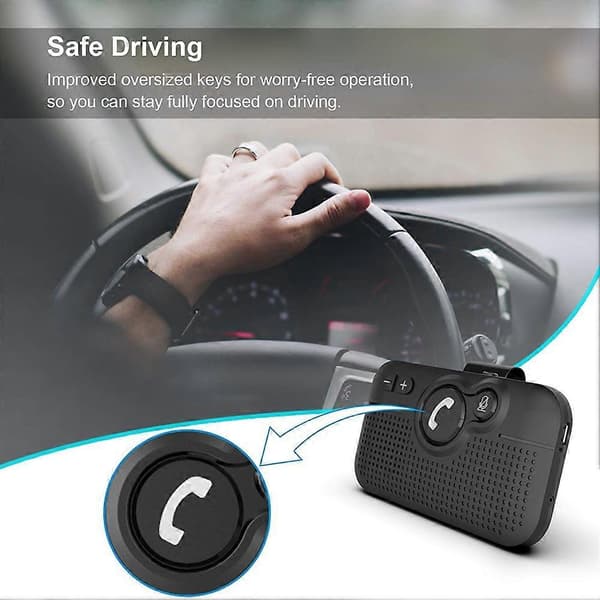 Bil Mobiltelefon Håndfri Bluetooth-sæt Trådløs Højttaler til Bil Auto Konference Håndfri