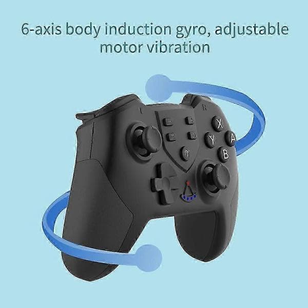 Trådløs Bluetooth-kontroller Gamepad for Nintendo Switch-kontroller med gyroskop dobbel vibrasjon vekkefunksjon silver